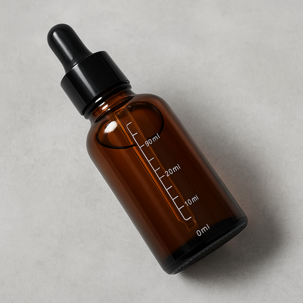 Amber Glass Dropper Bottles with Measurement Scale – 5ml to 100ml