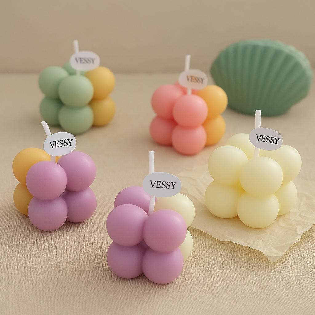 Decorative Cube Candles – Soft Fragrance for Any Room