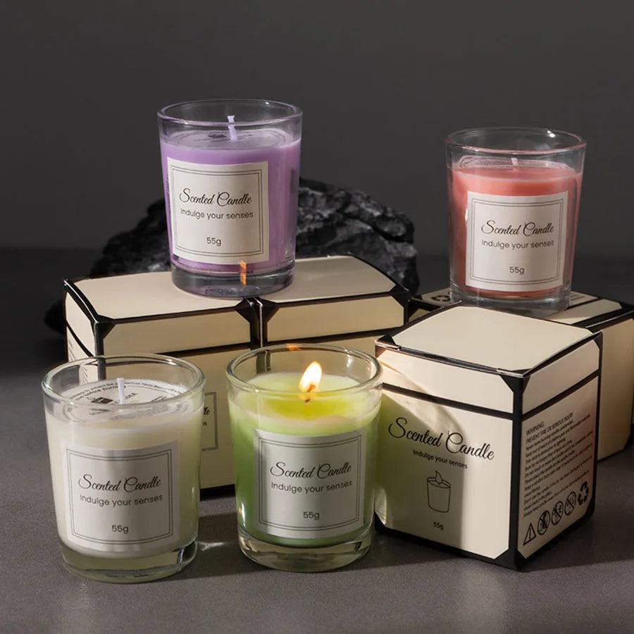 Handmade Glass Candles – Subtle Fragrance & Thoughtful Gift