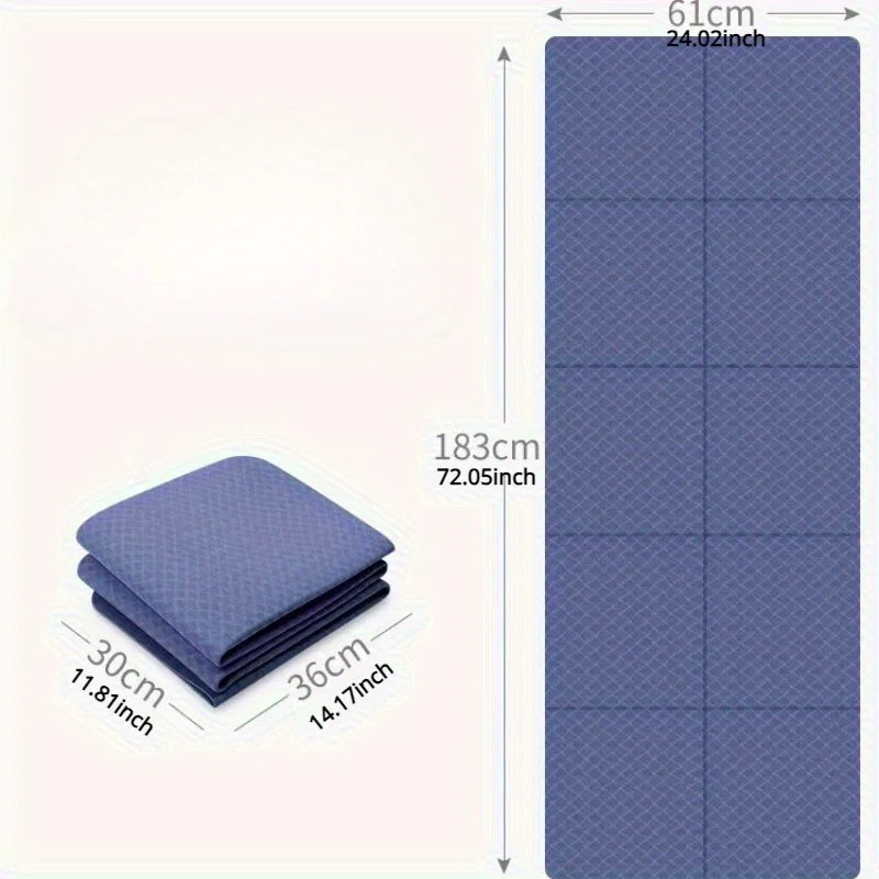 EcoFold TPE Yoga Mat – Non-Slip & Compact